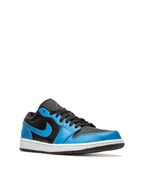 blaue Leder niedrige Sneakers von Jordan