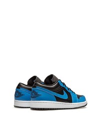 blaue Leder niedrige Sneakers von Jordan