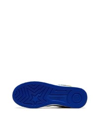 blaue Leder niedrige Sneakers von A Bathing Ape