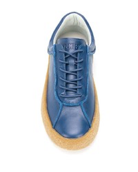 blaue Leder niedrige Sneakers von Camper