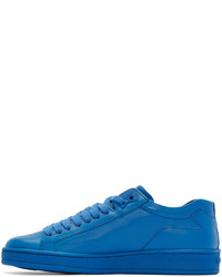 blaue Leder niedrige Sneakers von Kenzo