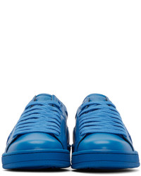 blaue Leder niedrige Sneakers von Kenzo