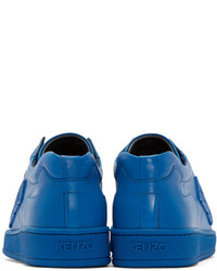 blaue Leder niedrige Sneakers von Kenzo