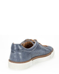 blaue Leder niedrige Sneakers von camel active