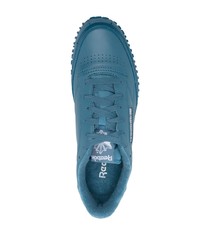 blaue Leder niedrige Sneakers von Reebok