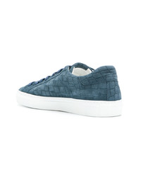 blaue Leder niedrige Sneakers von Hide&Jack