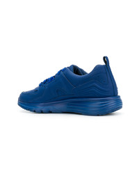 blaue Leder niedrige Sneakers von Camper