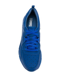 blaue Leder niedrige Sneakers von Camper