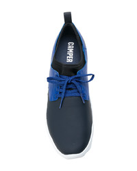 blaue Leder niedrige Sneakers von Camper