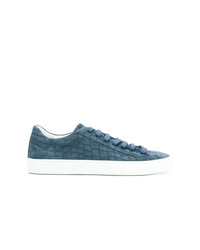 blaue Leder niedrige Sneakers von Hide&Jack