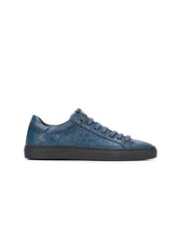 blaue Leder niedrige Sneakers von Hide&Jack