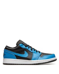 blaue Leder niedrige Sneakers von Jordan