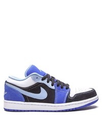blaue Leder niedrige Sneakers von Jordan
