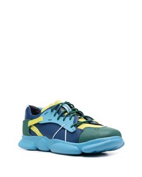 blaue Leder niedrige Sneakers von Camper