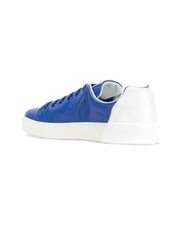 blaue Leder niedrige Sneakers von Premiata