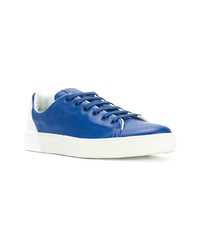 blaue Leder niedrige Sneakers von Premiata