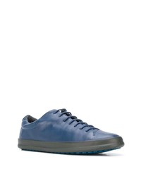 blaue Leder niedrige Sneakers von Camper