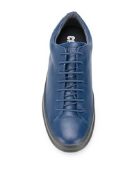 blaue Leder niedrige Sneakers von Camper