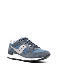 blaue Leder niedrige Sneakers von Saucony