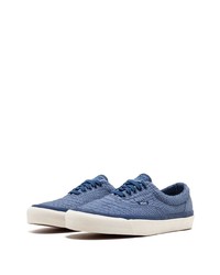 blaue Leder niedrige Sneakers von Vans