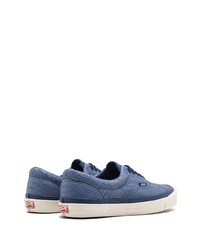 blaue Leder niedrige Sneakers von Vans