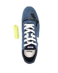 blaue Leder niedrige Sneakers von Blauer