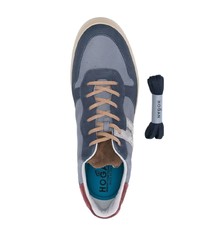 blaue Leder niedrige Sneakers von Hogan