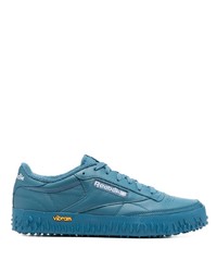 blaue Leder niedrige Sneakers von Reebok