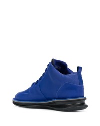 blaue Leder niedrige Sneakers von Camper