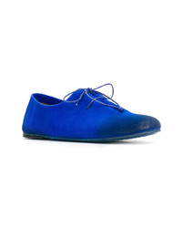 blaue Leder Oxford Schuhe von Marsèll