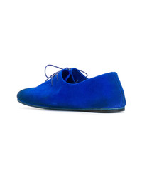 blaue Leder Oxford Schuhe von Marsèll