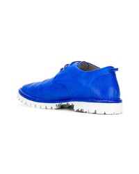 blaue Leder Oxford Schuhe von Marsèll