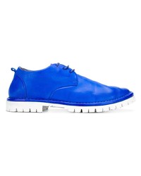 blaue Leder Oxford Schuhe von Marsèll