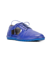 blaue Leder Oxford Schuhe von Marsèll