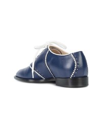 blaue Leder Oxford Schuhe von Altuzarra