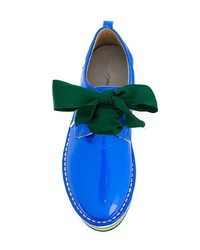 blaue Leder Oxford Schuhe von Marsèll