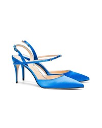 blaue Leder Pumps von Jennifer Chamandi