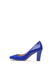 blaue Leder Pumps von Evita