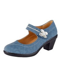 blaue Leder Pumps von Mae&Mathilda