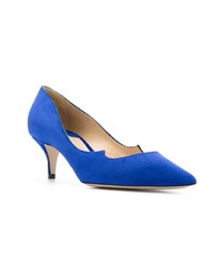 blaue Leder Pumps von Paul Andrew