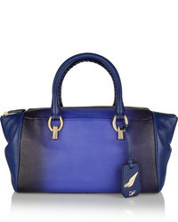 blaue Leder Reisetasche von Diane von Furstenberg