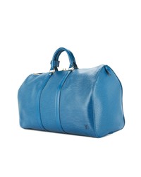 blaue Leder Reisetasche von Louis Vuitton Vintage