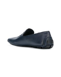 blaue Leder Slipper von Billionaire