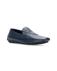 blaue Leder Slipper von Billionaire