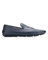 blaue Leder Slipper von Billionaire