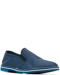 blaue Leder Slipper von Baldinini