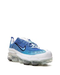 blaue Leder Sportschuhe von Nike