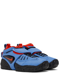 blaue Leder Sportschuhe von Nike