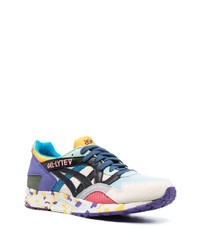 blaue Leder Sportschuhe von Asics