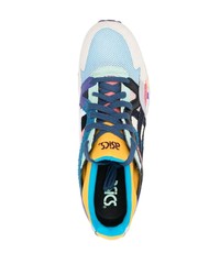 blaue Leder Sportschuhe von Asics